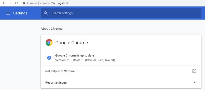 Chrome auf aktualisieren die neueste Version