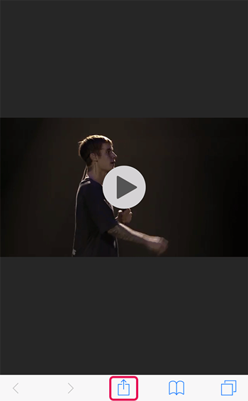 アイコンをタップ