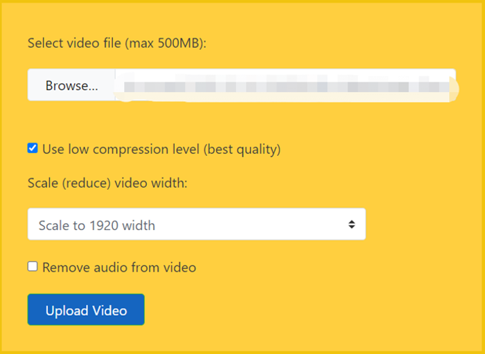 Compress Video on VideoSmaller