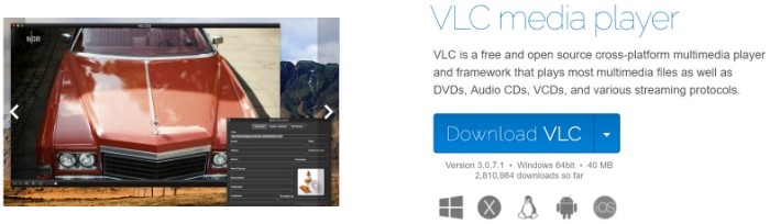 Загрузите VLC 3.0 для Windows, 64-разрядная версия