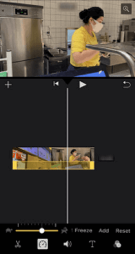 iMovie Change Video Speed on iPhone