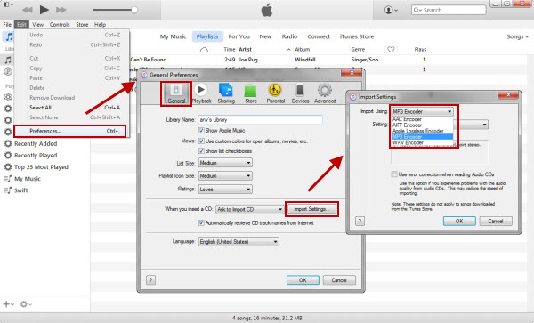 Converta AAC em MP3 com iTunes