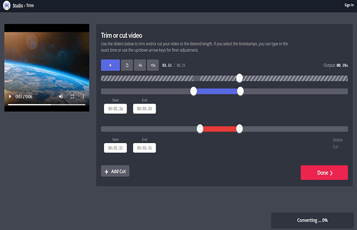 lossless video trimmer