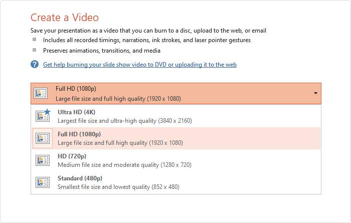 Microsoft PPT Video Quality