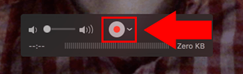 QuickTime Player Record Button