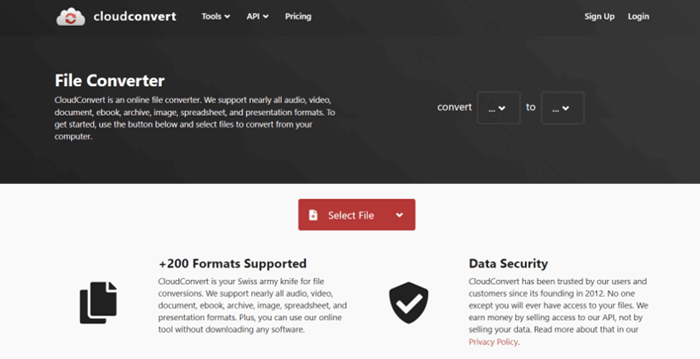 CloudConvert Video Compressor