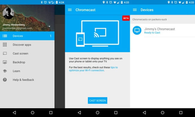 VLC naar Chromecast op Android