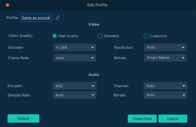 Personalizar la configuración de salida